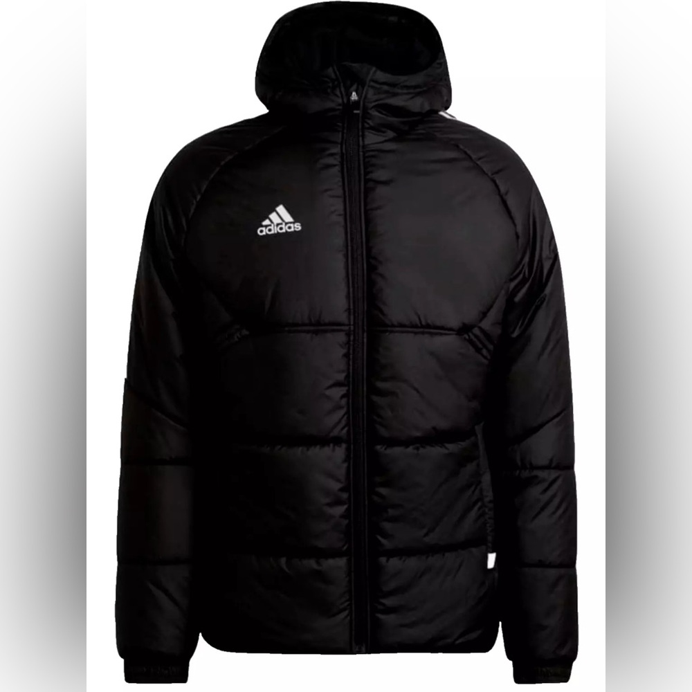 adidas Men's H21280 Insulated Soccer Futbol Hooded Puffer Jacket X-Large New
